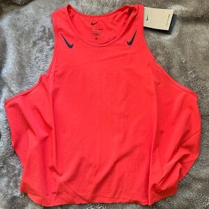 Niki cropped dri-fit advanced coral red tank